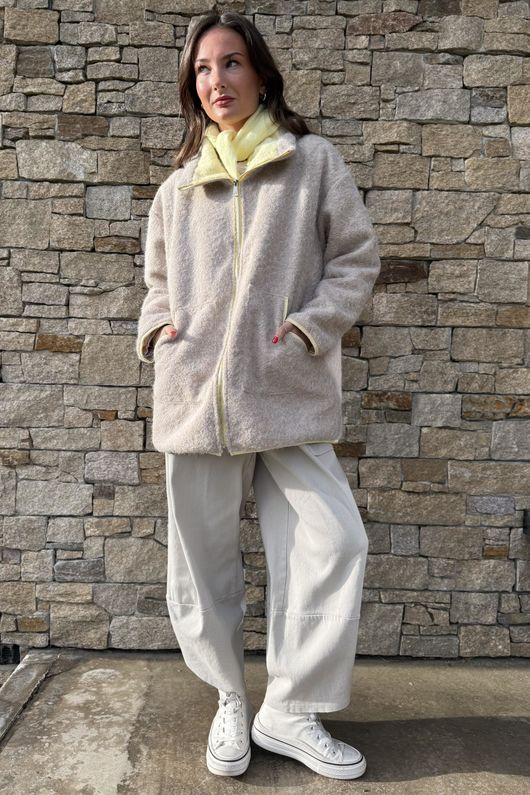 Beach Walk Fleece Jacket Latte